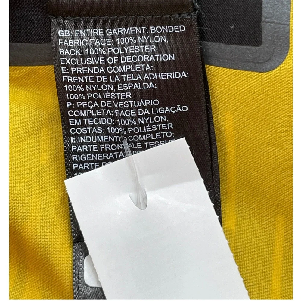 The North Face Anorak Windbreaker Pullover Small Black Yellow NWOT